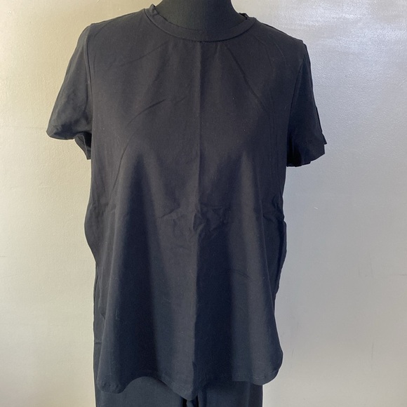 SHEIN 2 Pc Black Cotton Stretch Tee & Pants Sz XL NWOT - Picture 2 of 7